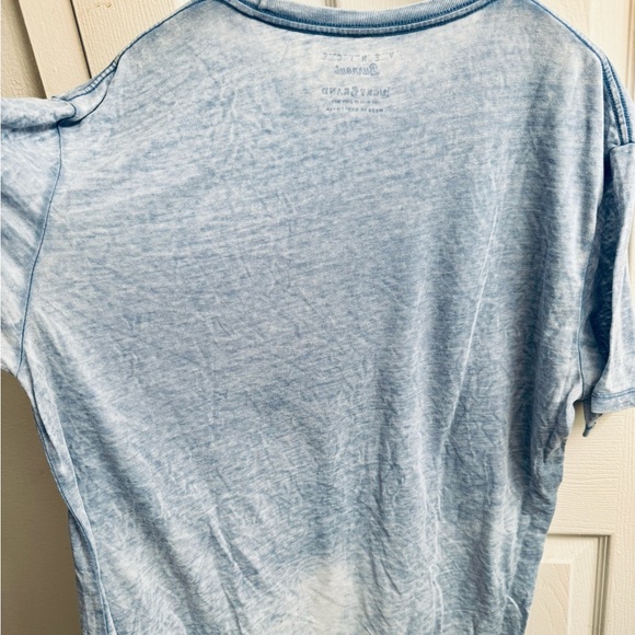 Lucky Brand Venice Burnout Cotton/Poly-Blend Graphic T-Shirt, Light Blue, XL - Picture 3 of 3